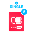 eSIM.me SINGLE 5 профила